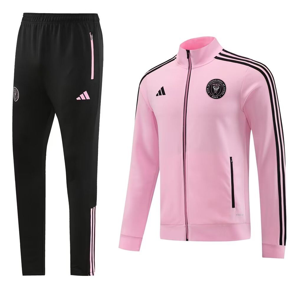 AAA Quality Inter Miami 23/24 Tracksuit - Pink Black Line